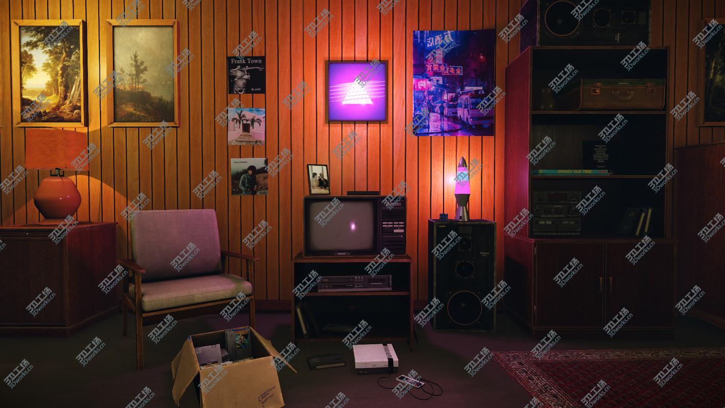 images/goods_img/2021040234/Low-Poly 80s Room Pack 3D model/1.jpg